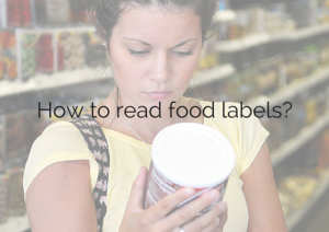 reading to read food labels workshop
